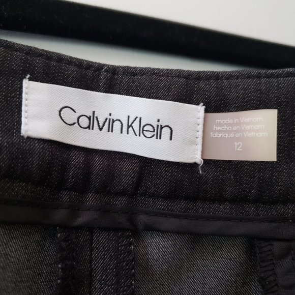 Calvin Klein Women's Size 12 Charcoal Grey Dress Pants - Picture 4 of 7